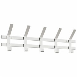 Вешалка настенная "Торонто-5", 168х580х85 мм, 5 крючков, металл, белая, ВНТ5 Б - фото 16568938