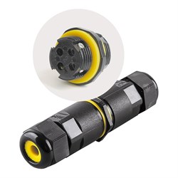 Водонепроницаемый соединитель коннектор для проводовтрехконтактный Stekker 49112 - фото 16571939