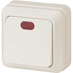 Одноклавишный выключатель INTRO Quadro - фото 16574680