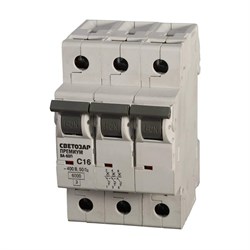 Автомат Светозар Премиум 3п, C, 16А, 6кА, 400В - фото 16579549
