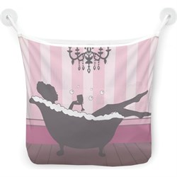 Настенная сетка-органайзер для ванной для игрушек JoyArty Ванна с шампанским - фото 16579792