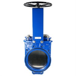 Ножевая чугунная межфланцевая двухсторонняя шиберная задвижка DN.ru D040-03178 - фото 16581593