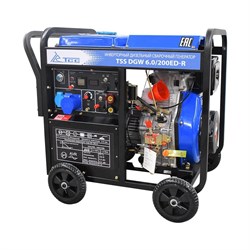 Инверторный дизельный сварочный генератор ТСС DGW 6.0/200ED-R - фото 16582522