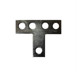 Т-образная пластина Lucky Guy 100x30x80x4 мм, оцинк. - фото 16582817
