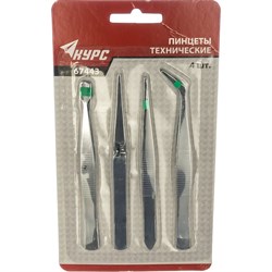 Технические набор пинцетов Курс 67443 - фото 16583933