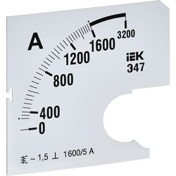 Сменная шкала к амперметру IEK э47 - фото 16584160