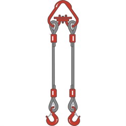 Двухветвевой канатный строп ТамбовТехСнаб 2СК - фото 16587934