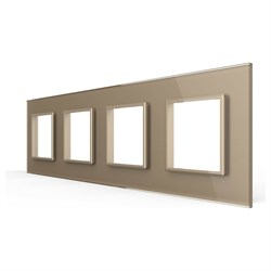 Рамка для розетки LIVOLO BB-C7-SR/SR/SR/SR-13 - фото 16590271