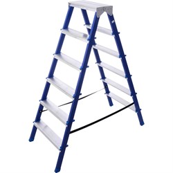 Стальная двухсторонняя стремянка STAIRS CS206 - фото 16592134