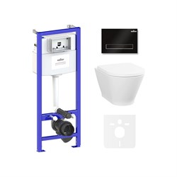 Инсталляция с подвесным унитазом Lavinia Boho Elegant Rimless - фото 16592284