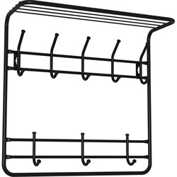 Двухъярусная настенная вешалка ЗМИ ВСП8Ч - фото 16592479