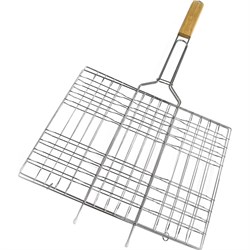 Решетка для гриля на мангал для овощей, сыра, мяса, рыбы, грибов Бацькина баня 50612-ВИ - фото 16592943