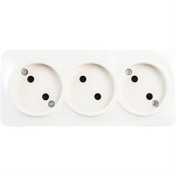 Трехместная розетка IONICH 1450 - фото 16594201