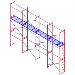 Комплект рамных лесов МЕГА 778 - фото 16594880