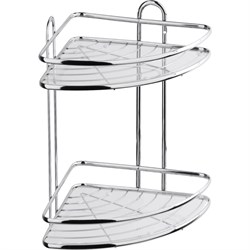 Угловая двойная полка для ванной комнаты и кухни Fora Floria - фото 16596070