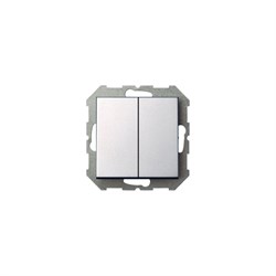 Двухклавишный выключатель LIREGUS Эпсилон IJ5 10-003-01 - фото 16601921