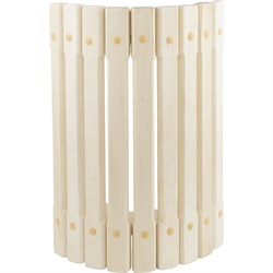 Угловой абажур для светильника Банная линия 35x22 см, липа - фото 16610542