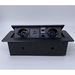 Выдвижной встраиваемый блок розеток Inrior TORO-55-20 - фото 16615477