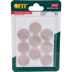 Самоклеящиеся круглые подкладки для мебели FIT 67517 - фото 16618508