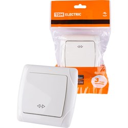 Перекрестный одноклавишный выключатель TDM ELECTRIC Онега - фото 16618820