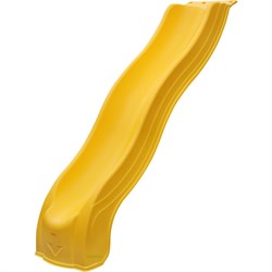 Пластиковая волновая горка для детской площадки MoyDvor скат-МЕТРОПОЛИС-2200жел - фото 16619548