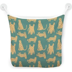 Настенная сетка-органайзер для ванной для игрушек JoyArty Стая леопардов - фото 16622338