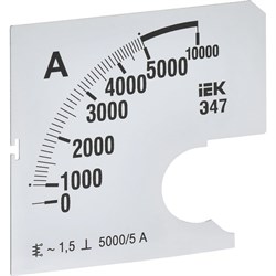 Сменная шкала к амперметру IEK э47 - фото 16622614