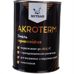 Эмаль Акротерм 0,8 кг, серебристый - фото 16625344