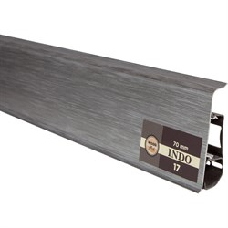 Плинтус ARBITON Indo 17 Алюминий, 2500x70x26 мм - фото 16626267
