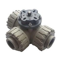 Трехходовой шаровой кран TECHNO 3020-PP - фото 16628732