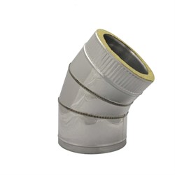 Изолированный отвод РОССТИН 45 D300-350 (304-0,5/430-0,5) - фото 16629562