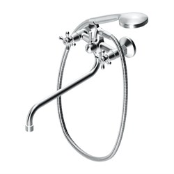 Двухзахватный смеситель для ванны и душа Dorff Vintage - фото 16631882