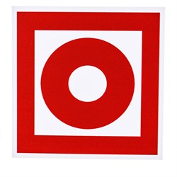 Табличка Контур Лайн 130x130 Тревожная кнопка - фото 16639014