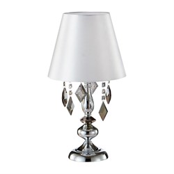 Настольная лампа Crystal lux Mercedes LG1 Chrome/Smoke - фото 16643922