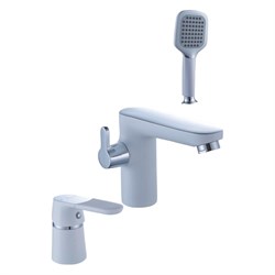 Тройной врезной смеситель для ванны DIADONNA D87-111114W - фото 16644607