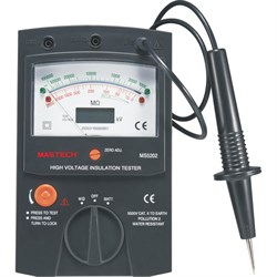 Аналоговый измеритель сопротивления изоляции-мегаомметр Mastech MS5202 - фото 16646240