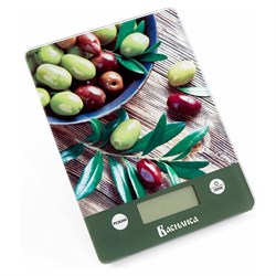 Настольные электронные весы Василиса ВА-015 Оливки - фото 16647774