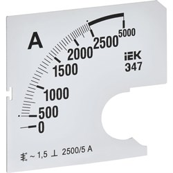 Сменная шкала к амперметру IEK э47 - фото 16649444