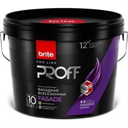 Фасадная всесезонная краска Brite PROFESSIONAL - фото 16650432