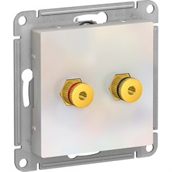 Двухместная аудиорозетка Systeme Electric AtlasDesign - фото 16653117