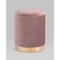 Пуф Стул Груп Шарлотта с ящиком, велюр розовый - фото 16653760