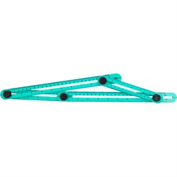 Многофункциональная копировальная пластиковая линейка Sturm 2040-02-4 - фото 16655371