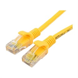 Литой многожильный патч-корд Cablexpert UTP PP12-1.5M/Y - фото 16659742