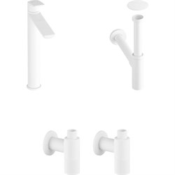 Высокий смеситель для накладной раковины Wellsee ICON! for life - фото 16662087