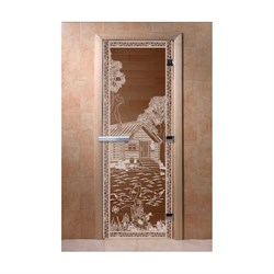 Дверь для бани DoorWood Банька в лесу - фото 16662956