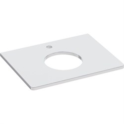 Столешница Lemark MIANO 60 см, из стекла, цвет: белый - фото 16668738