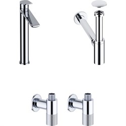 Высокий смеситель для накладной раковины Wellsee ICON! for life - фото 16668896