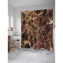 Шторка-занавеска для ванной JoyArty Гранитные трещины - фото 16681605