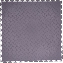 Напольное покрытие Литер ТРАФИК ТАЙЛ, рисунок РИФ, толщина 5 мм, цвет серый - фото 16681946