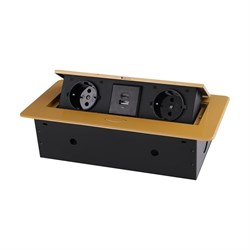 Горизонтальная выдвижная розетка ROCKETSOCKET SHS019-G - фото 16683652